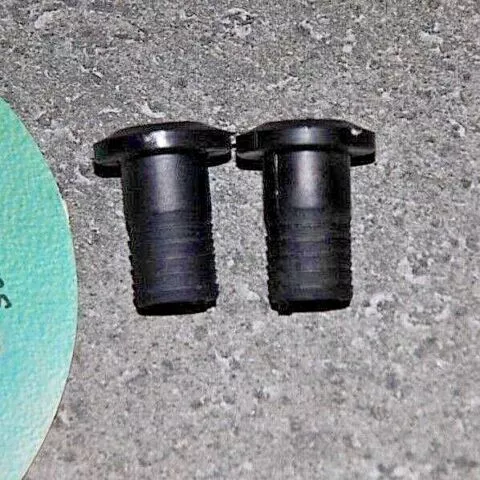 Ski POLE Baskets -COLLARS (nipples)-Pair (2 of each) 10-11.5 mm + LEKI Blk-Wht
