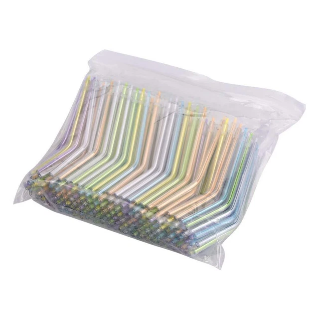 250pcs Air Water Spray Nozzles Tips Tubes Disposable For 3-Way Triple