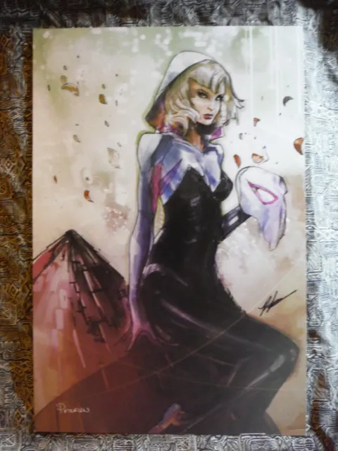 Spider-Gwen 12 inches x 18 inches art print by Peter V Nguyen