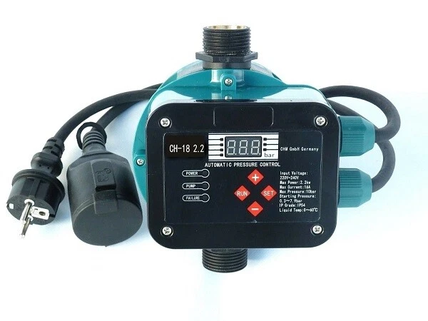 Pressostato Elettronico della Pompa 'acqua, il Controller Automatico della Pompa 'acqua Si Arresta Automaticamente 220 V‑240 V per Evitare Danni Protezione Ritardata per