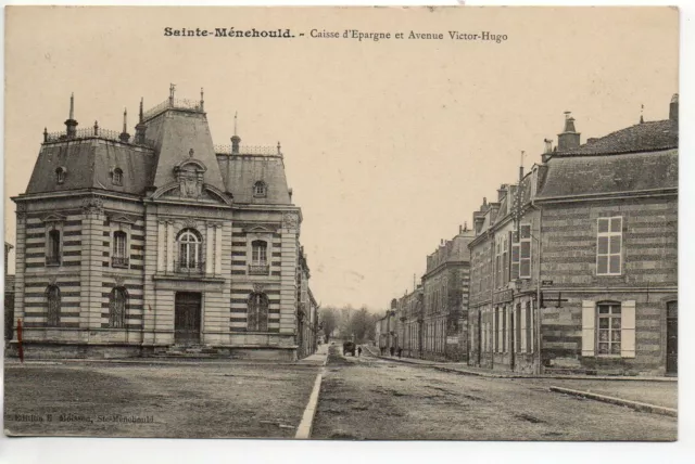 SAINTE MENEHOULD - Marne - CPA 51 - La caisse d'épargne 2 Avenue Victor Hugo