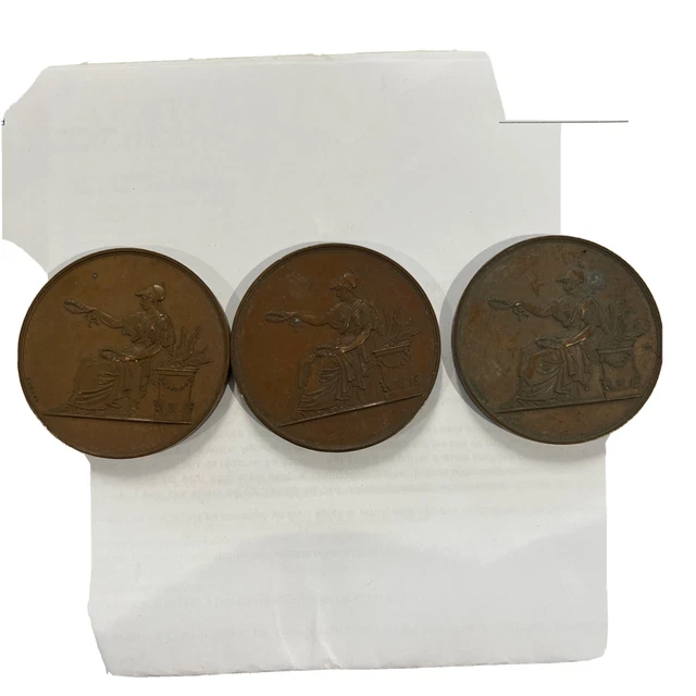 médaille bronze ancienne
