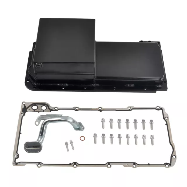 ALUMINUM FABRICATED OIL Pan Kit For LS LS1/LS2/LS3/LS6, Front Sump, 7