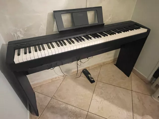 Piano Elettrico Yamaha P45 con supporto originale, Pedale Sustain M-Audio