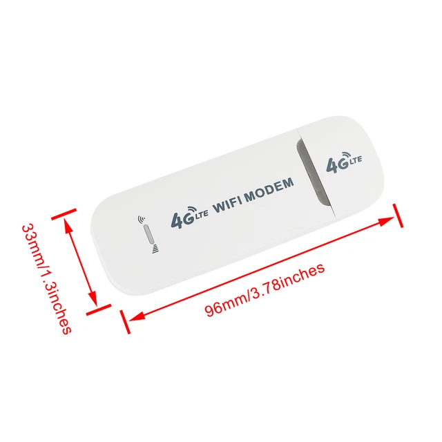 4G LTE Wireless Router WiFi Mobile Broadband Modem USB Dongle Unlocked White AUS 3