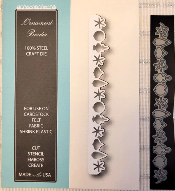 Memory Box Papercraft steel Stencil Emboss Cutting die Ornament Border 98417