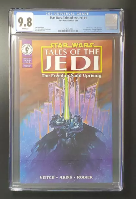 Star Wars Tales of the Jedi Freedon Nadd Uprising #1 CGC 9.8 1994 Dark Horse