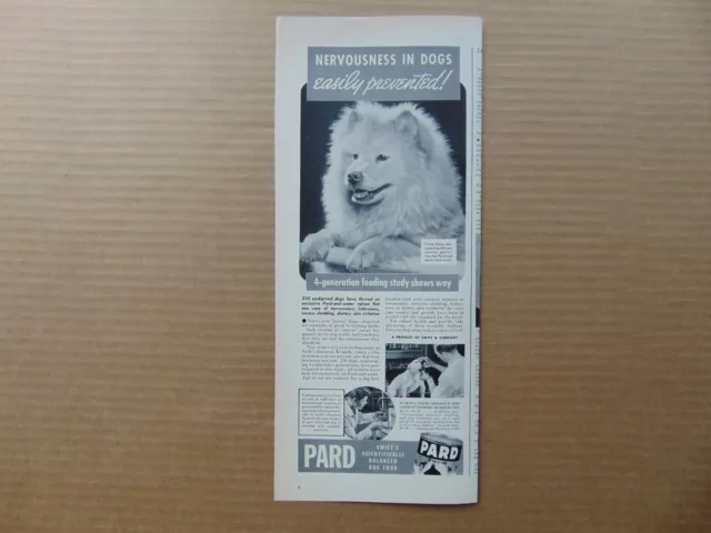 1939 PARD DOG FOOD CHOW CHOW DOG vintage art print ad