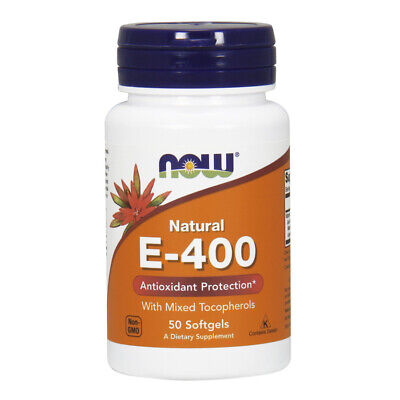 NOW FOODS Vitamin E-400 IU MT - 50 Softgels NOW0890