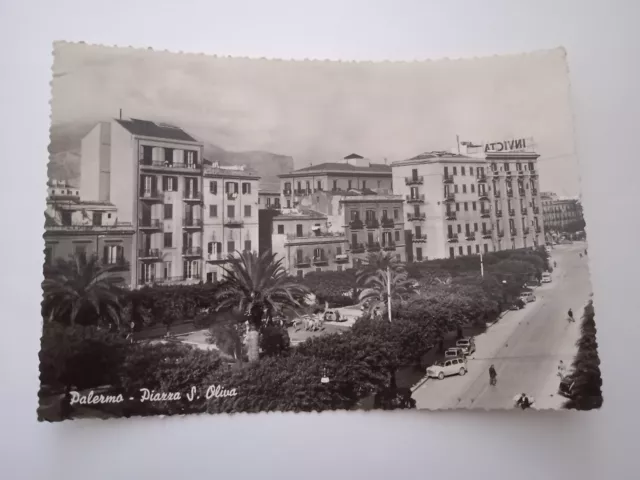 Cartolina Palermo Piazza S. Oliva F/G Viaggiata