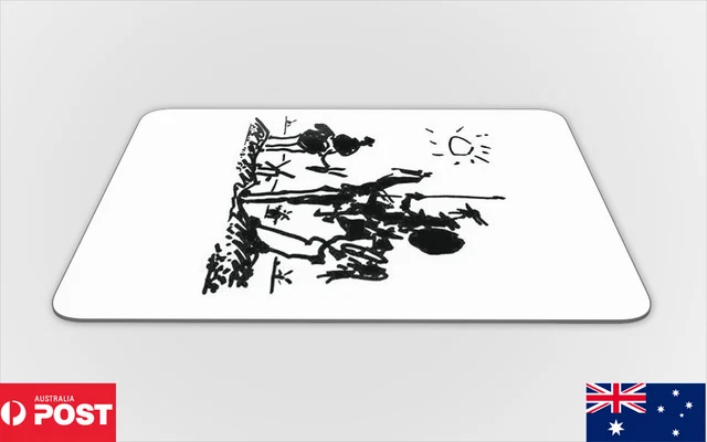 Mouse Pad Desk Mat Anti-Slip|Pablo Picasso - Don Quixote Art Paint