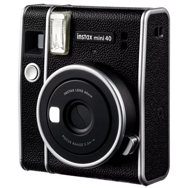 Fujifilm Instax Mini 40 Instant Camera, Black 2