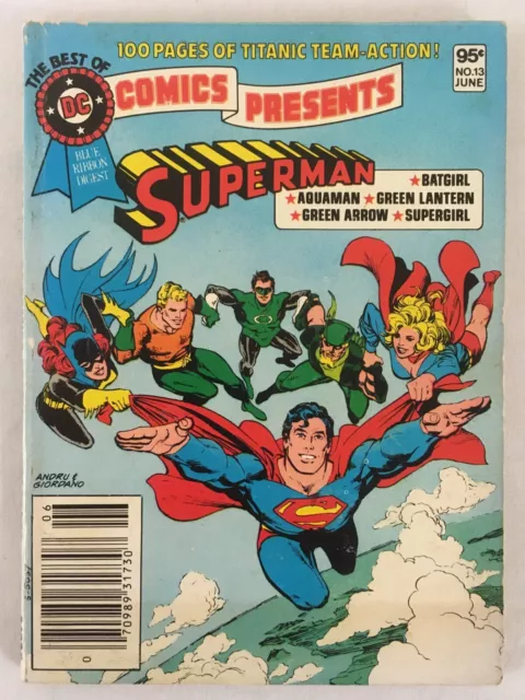 Best of DC Blue Ribbon Digest #13 - DC Comics Presents Superman - FN/VF 7.0