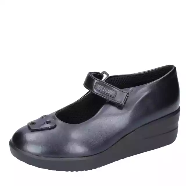 scarpe donna AGILE by RUCOLINE sandali nero pelle sintetica 203 DE439