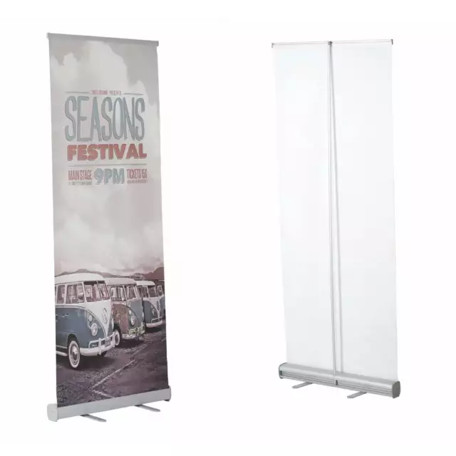 Retractable Banner Stand Indoor Pull Up Single Sided Roll-Up Banner