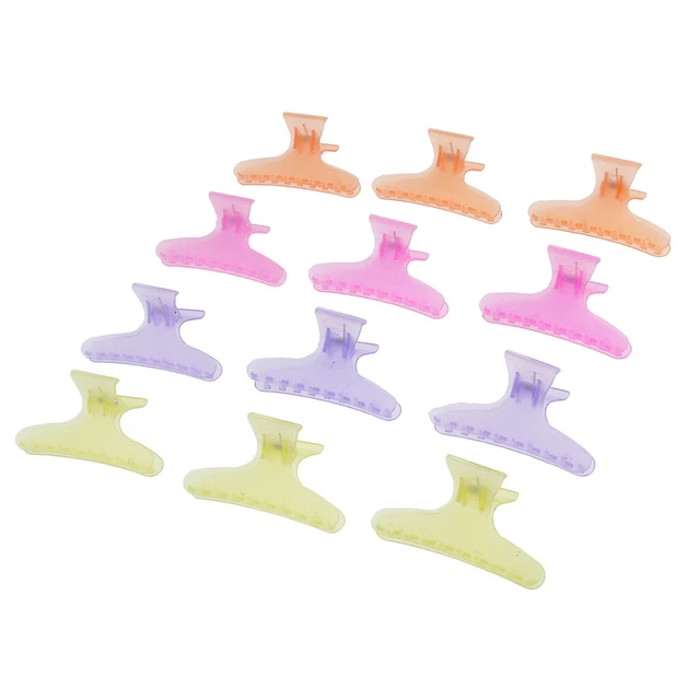 Set mit 12 Stück praktischem Schmetterlings Haarnadel Stil aus Kunststoff