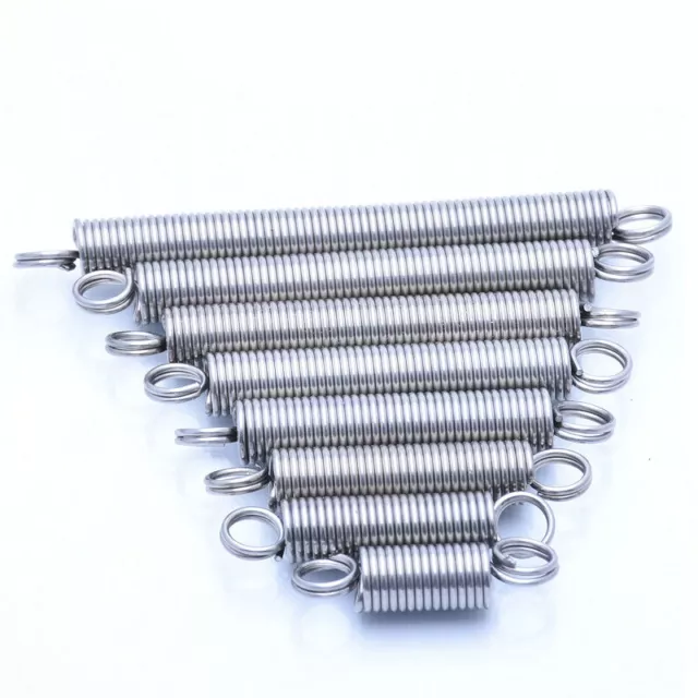 Expansion Tension Extension Spring 0.8mm Wire Dia 8-10mm OD 304 Stainless Steel