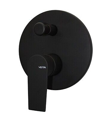 Set doccia TRUSTMI da bagno in ottone da 10 pollici nero opaco serie completa di rubinetteria da incasso con kit valvola deviatore a 2 vie nascosta 