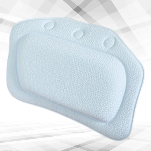 Cuscino vasca da bagno in PVC spugna 1 pezzo con ventosa cuscino per testa-S