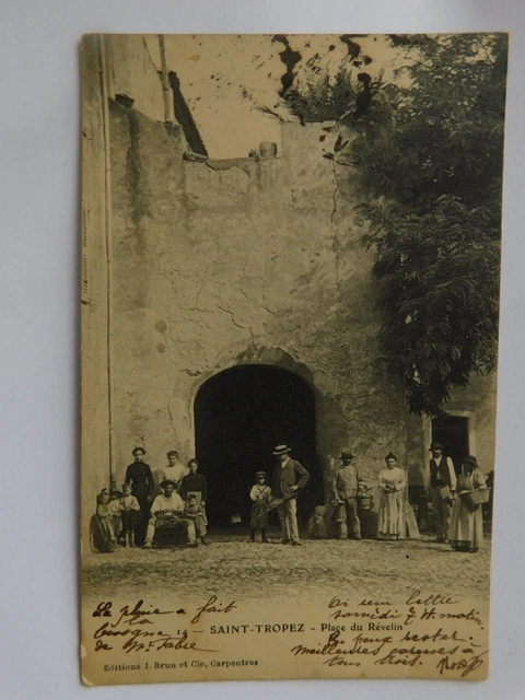 83 Var Carte Postale Cpa Saint-Tropez N°153 1906 Place Du Revelin