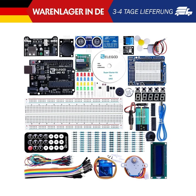 ELEGOO UNO R3 Starter Kit Compatible with Arduino IDE Project Starter ...