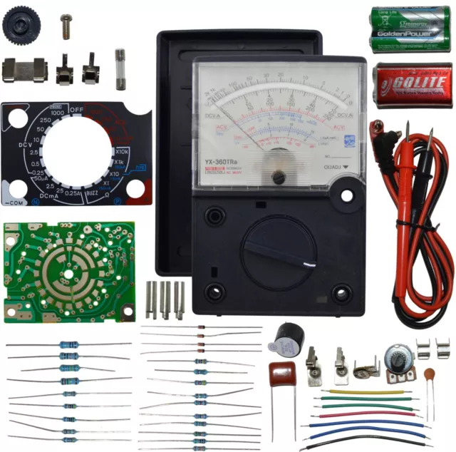 DIY Build Your Own Analog Multimeter Soldering Practice Kit with Assembly Manual