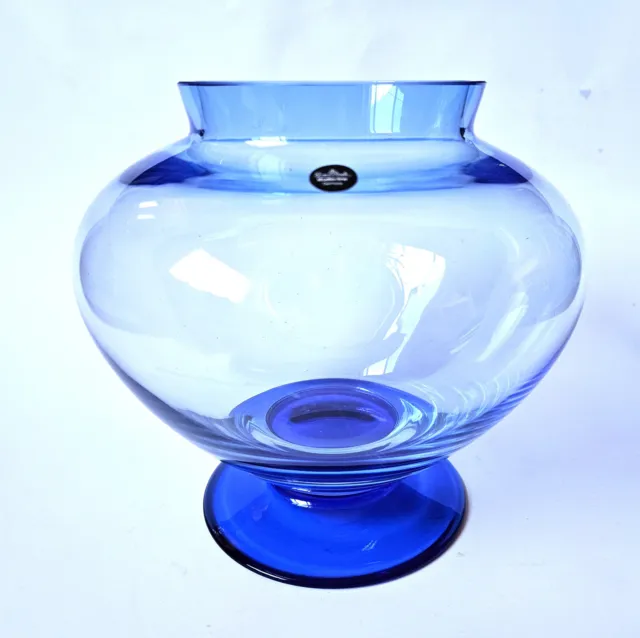 Rosenthal Studio Line Blue Art Glass Vase