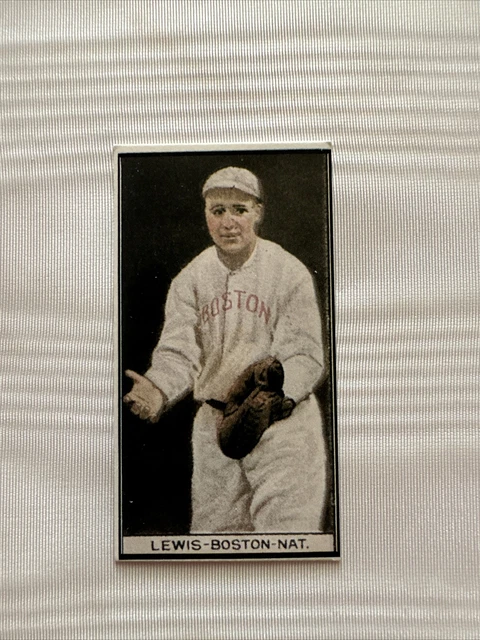 IRVING LEWIS BOSTON National 1912 Tobacco Card Reprint $1.79