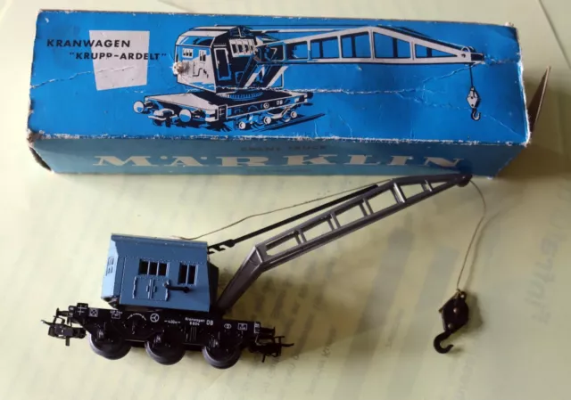 Märklin HO -Kranwagen "Krupp-Ardelt", 4611, in blauer OVP