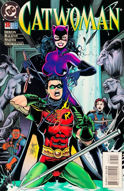 1995 DC COMICS CATWOMAN #25 JIM BALENT COVER ROBIN APPEARANCE Chuck Dixon