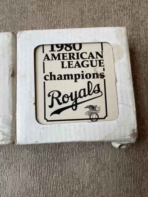 Kansas City Royals 1980 American League Champions Coasters 3 X Set of 4 NEW 2