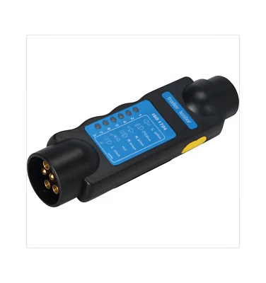 TESTEUR DE PRISE 7 plots - diagnostique remorque et caravane EUR 32,78