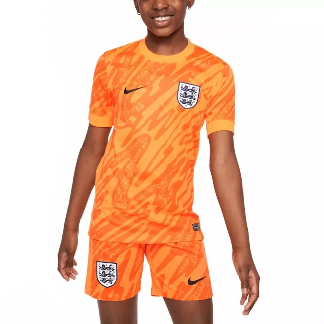 KIDS ENGLAND GOALKEEPER Kit. Orange. Euros 2024. All Sizes Available. £