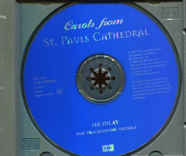 CAROLS FROM ST. Pauls Cathedral CD Only No Case No Paperwork £1.