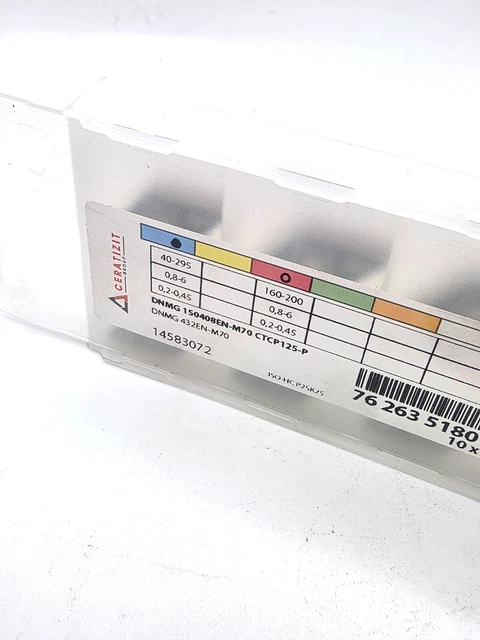 Ceratizit Turning Insert DNMG 150608EN-M70 DNMG432 Compare to Sandvik