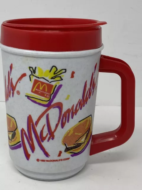 Vintage 1992 McDonald's Water Pitcher Coffee Jug Burger Fries Logo 90s VTG