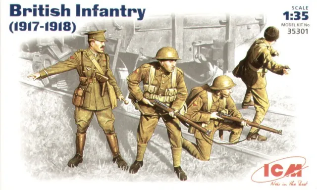 ICM 35301 1:35 British (WWI) Infantry 1917-1918