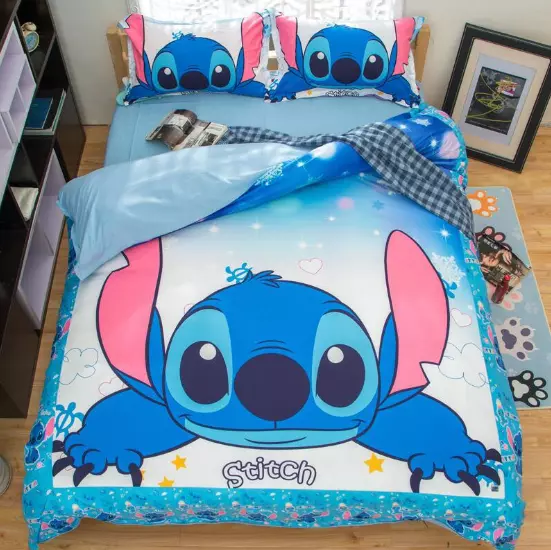 disney lilo and stitch bedding set 3 pcs single double twin full queen size