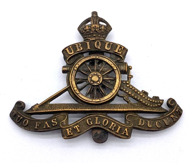 WW1 ORIGINAL BRITISH Army Royal Artillery Regiment WWI Cap Badge £11.50 ...