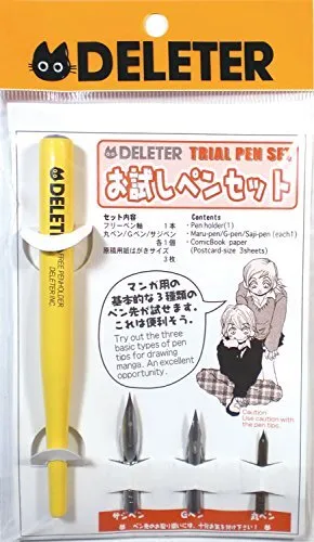 DELETER Trail Pen Set Portaplumas G-Pen Manga Cómics