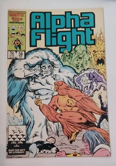 Alpha Flight Volume 1 Issue #38 Comic Book Marvel Comics 1986