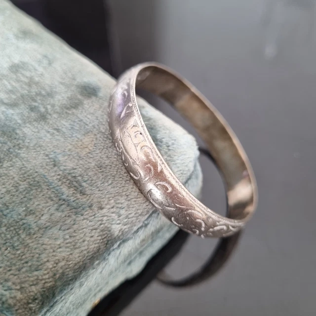 Bracelet Gourmette Enfant Ancien En Argent 925 - Prénom Valérie - 5,05 Cm - Occasion