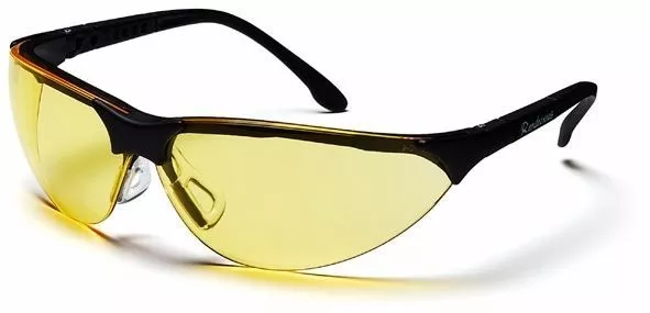 Pyramex Rendezvous Safety Glasses with Black Frame and Amber Lens