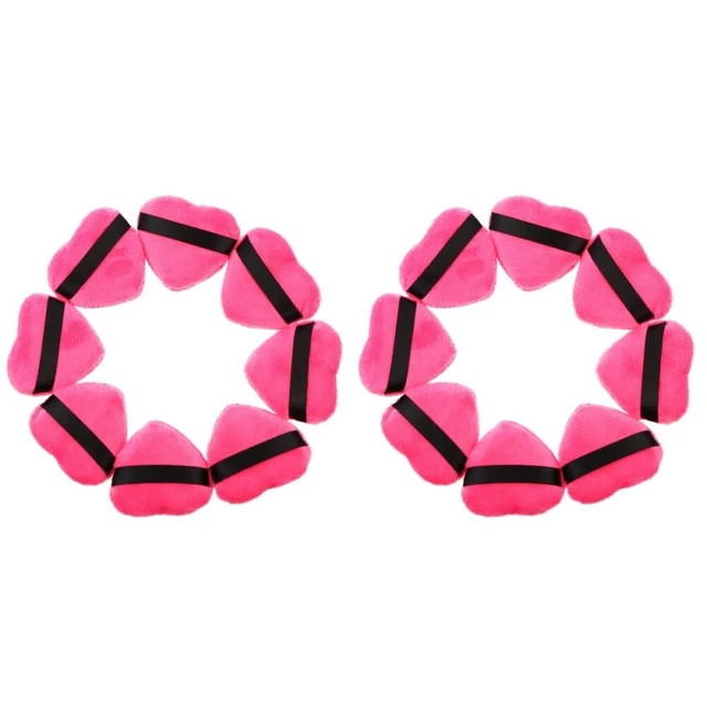 16 pz frullatore cosmetico viso nastro cuore puff polvere sfusa bambino