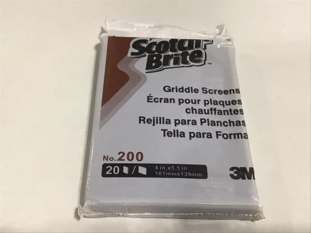 Scotch-Brite Professional 200 Screen Pad 4" X 5.5" Pack 20 Screens