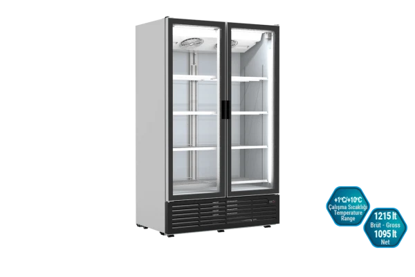 Gewerblicher Flaschenkühler Kühlschrank 1215 Liter Doppeltür - MANGO 1270