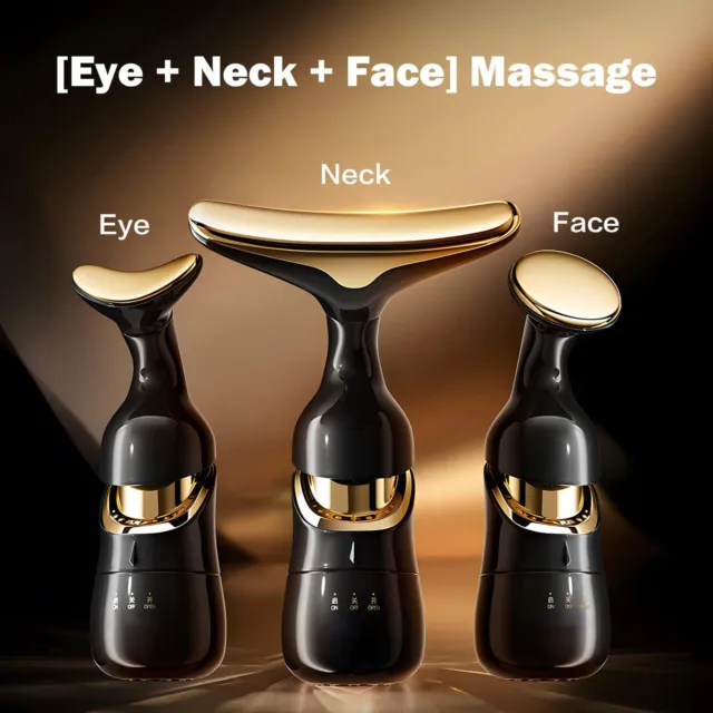Face Massage Roller | Electric Firming 3 Heads Lifting Device Face Roller Facial