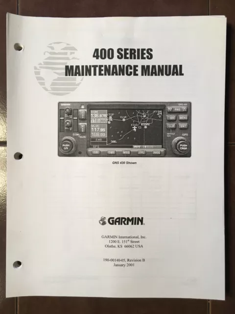Garmin International 400 Series GPS-400, GNC 420 and GNS-430 Maintenance Manual.