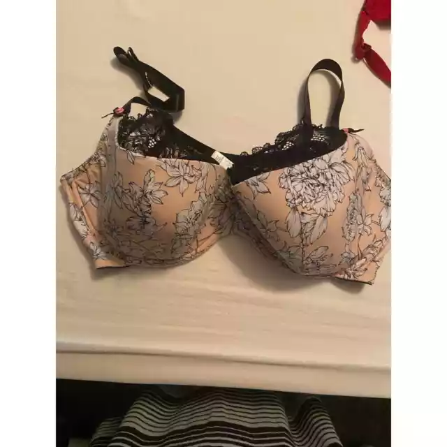 Lane Bryant, Intimates & Sleepwear, Cacique Pink Lace Lightly Lined  Longline Multiway Strapless Bra 42g