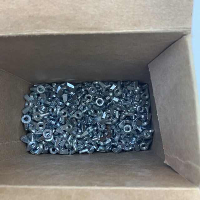 (200) #10-32 Wing Nut Cold Forged Zinc Plated Machine Screw Thread Steel